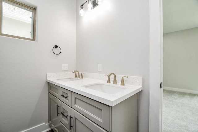 bathroom with vanity