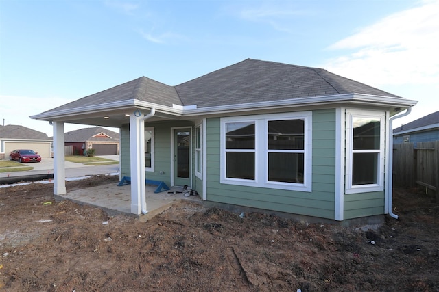 view of rear view of house