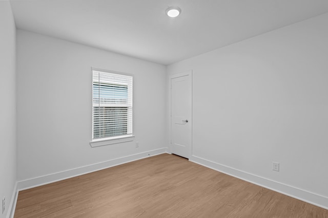 empty room featuring light hardwood / wood-style flooring