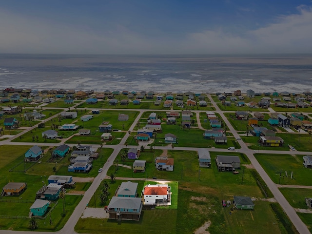417 Olive St, Surfside Beach, TX 77541 - aerial view featuring a water view and a residential view