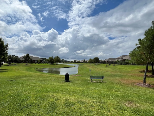 4023 Lake Cypress Cir, Houston, TX 77068 - surrounding community featuring a water view and a yard