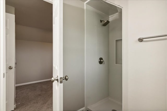 bathroom with walk in shower