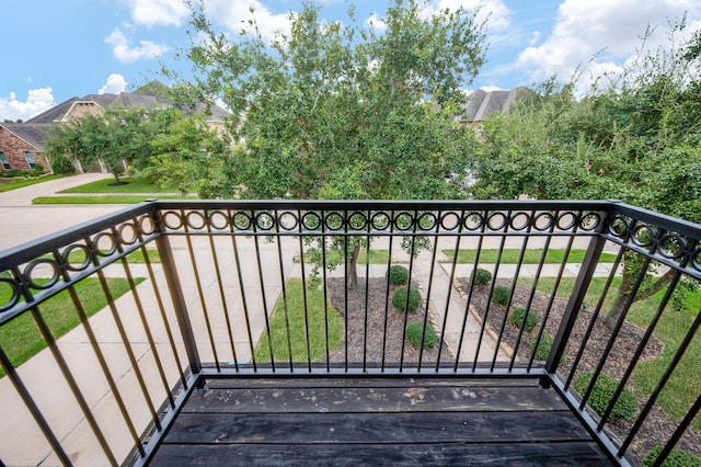 view of balcony