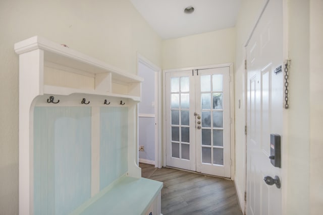 mudroom featuring light wood-type flooring