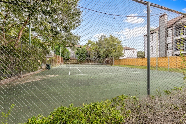 view of tennis court