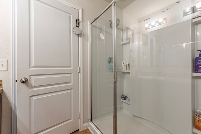 bathroom with walk in shower