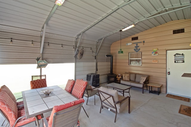 view of patio / terrace featuring outdoor lounge area and central AC unit