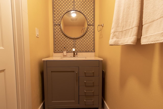 bathroom featuring vanity