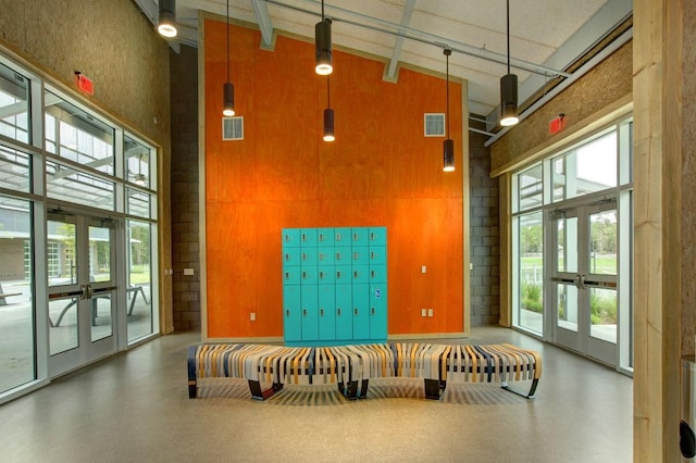 lobby with visible vents