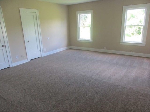 view of carpeted empty room