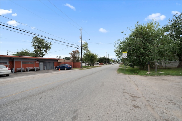 view of street