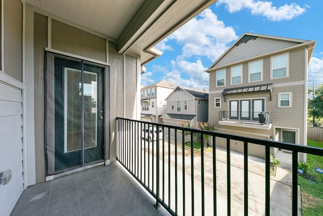 view of balcony