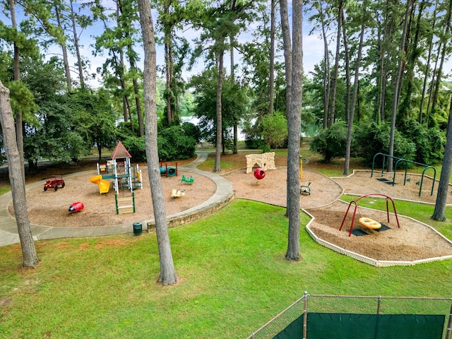 view of play area