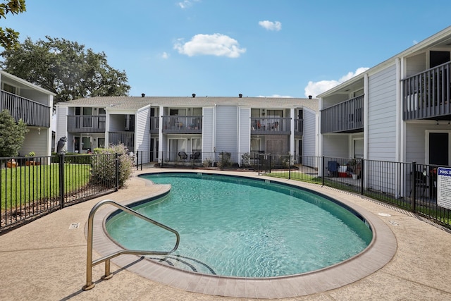 view of pool