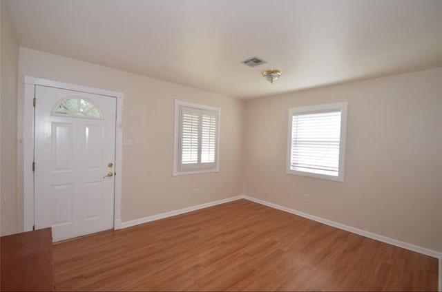 entryway featuring wood-type flooring