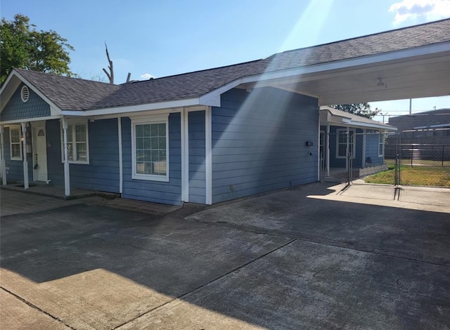 view of front of home