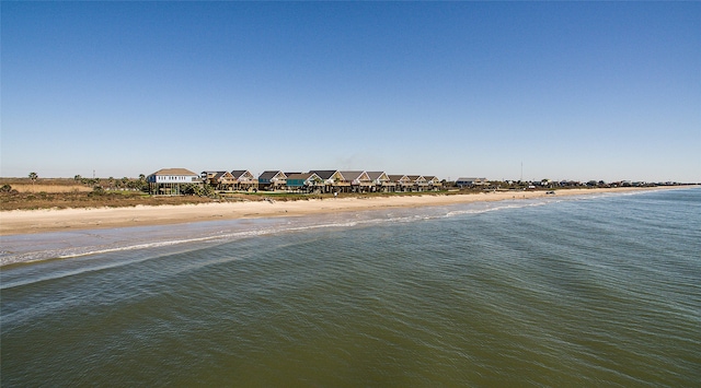 property view of water with a view of the beach