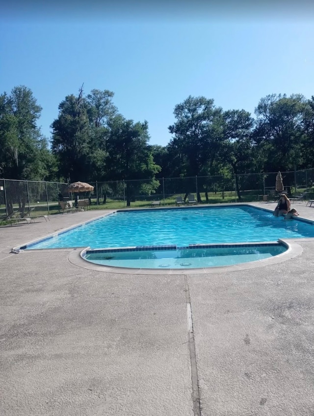 view of pool with a patio area