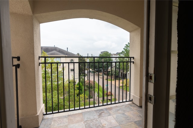 view of balcony