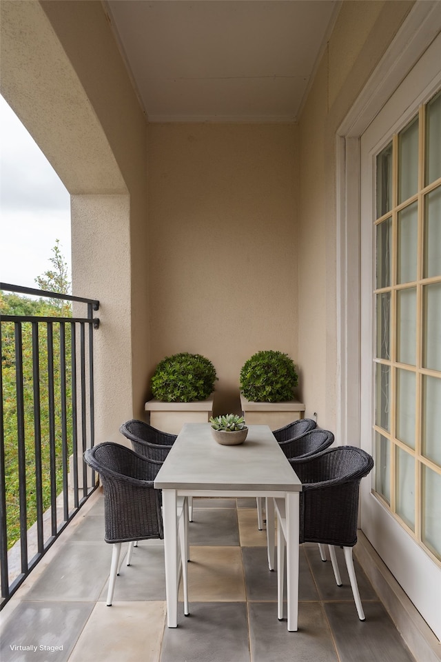 view of balcony