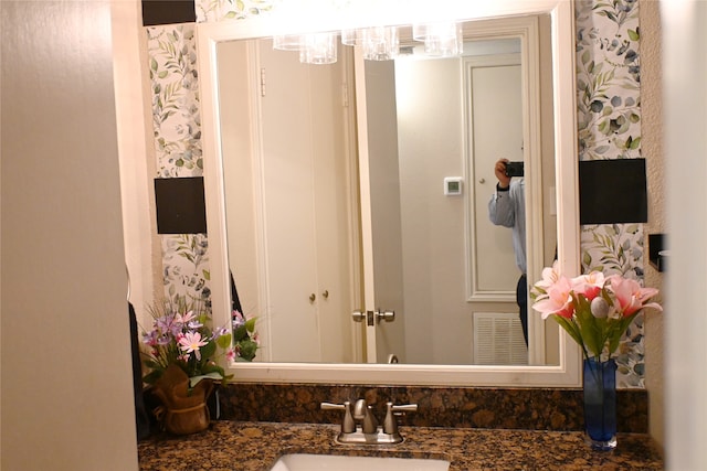 bathroom featuring vanity