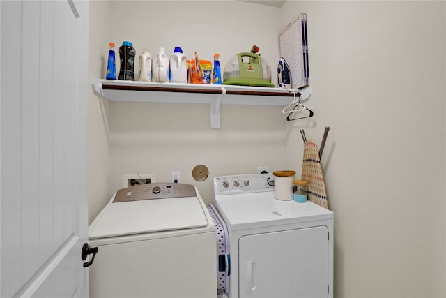 laundry area featuring separate washer and dryer