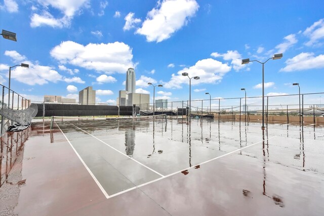 view of tennis court