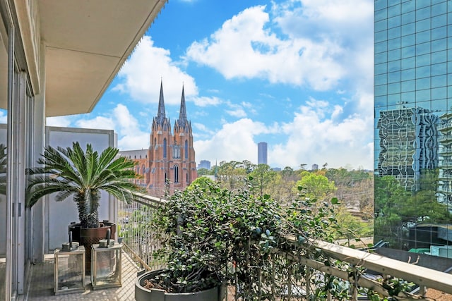 view of balcony