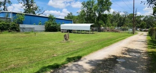 surrounding community featuring a yard