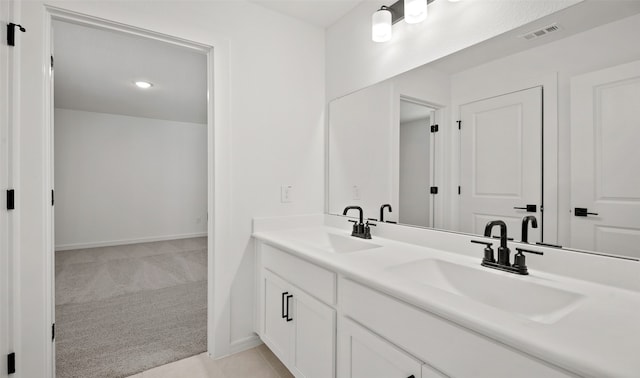 bathroom with vanity