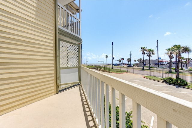 view of balcony