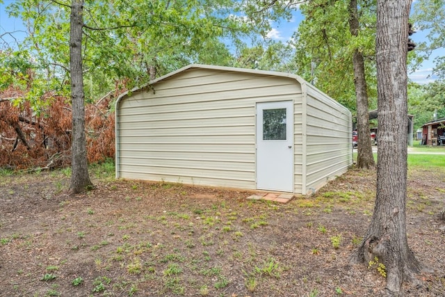 view of outdoor structure