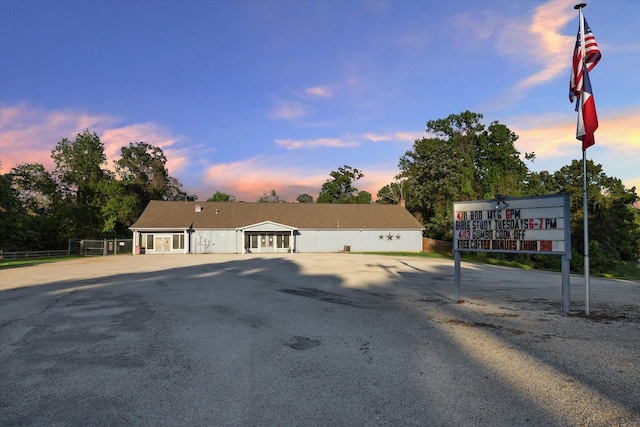 view of front of house