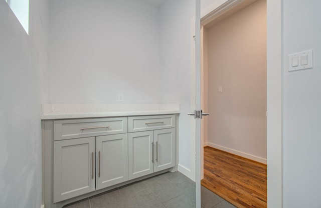 bathroom featuring wood-type flooring