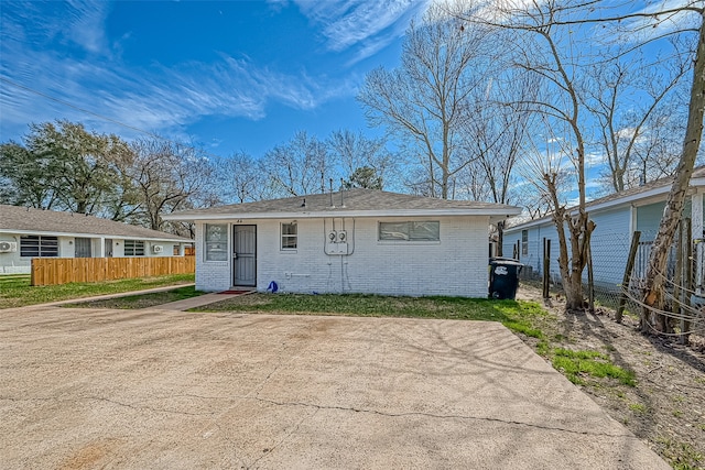 view of ranch-style house