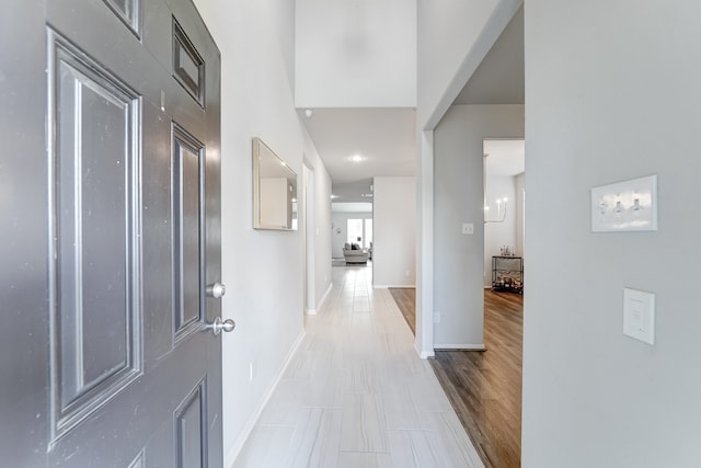 entryway featuring light hardwood / wood-style flooring