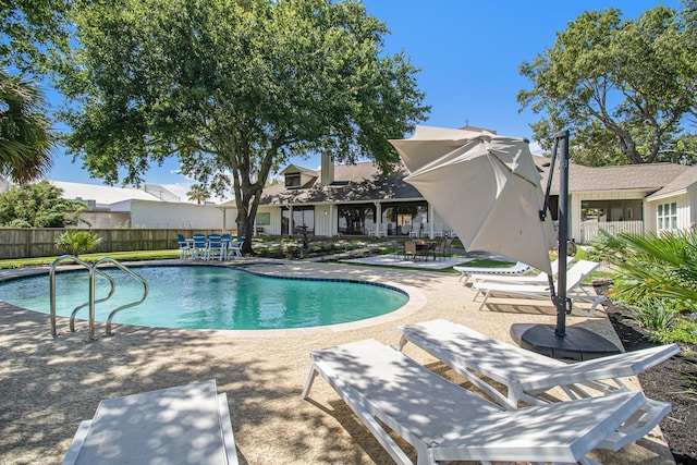 3821 Nasa Rd Unit 1, Seabrook, TX 77586 - view of swimming pool with a patio