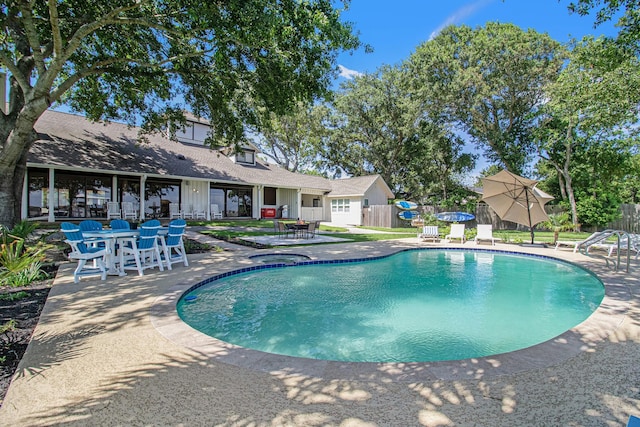 3821 Nasa Rd Unit 1, Seabrook, TX 77586 - view of pool featuring a patio