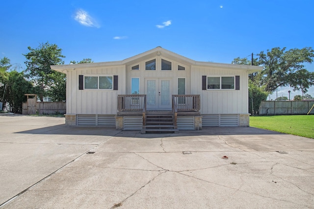 3821 Nasa Rd Unit 1, Seabrook, TX 77586 - manufactured / mobile home featuring french doors