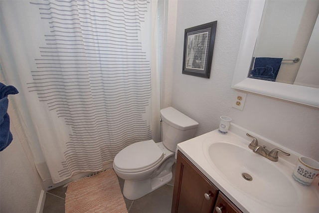 3821 Nasa Rd Unit 1, Seabrook, TX 77586 - bathroom with vanity, tile patterned flooring, and a textured wall