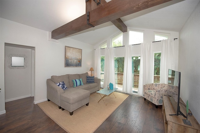 3821 Nasa Rd Unit 1, Seabrook, TX 77586 - living room with dark wood-style flooring and baseboards