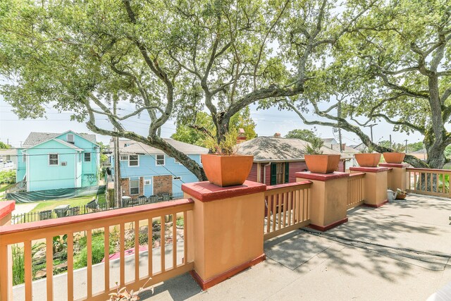 deck featuring a patio area