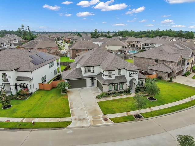 drone / aerial view featuring a residential view