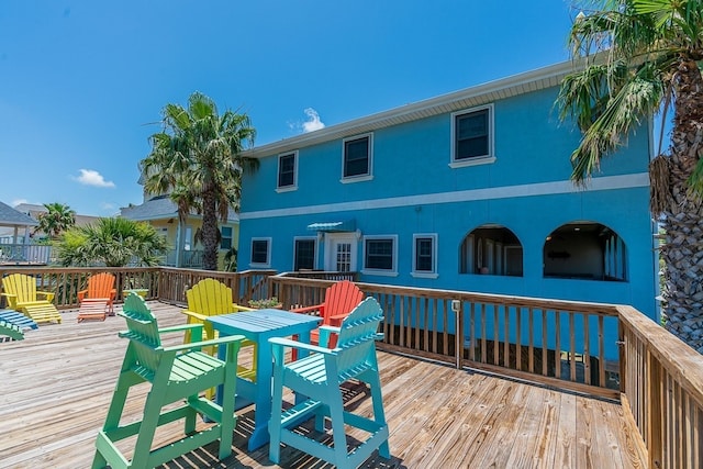 22921 Chiquita St, Galveston, TX 77554 - view of wooden terrace