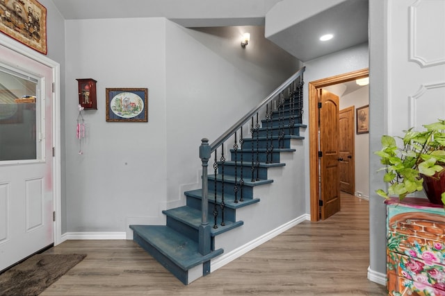 interior space featuring hardwood / wood-style floors