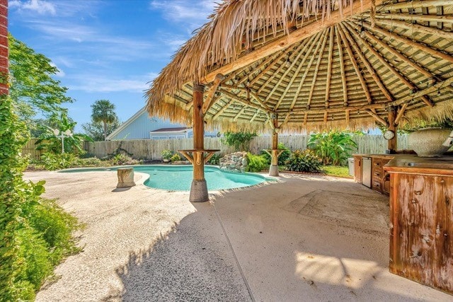 view of pool with a patio area