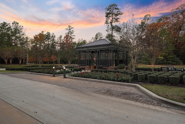 view of home's community featuring a gazebo