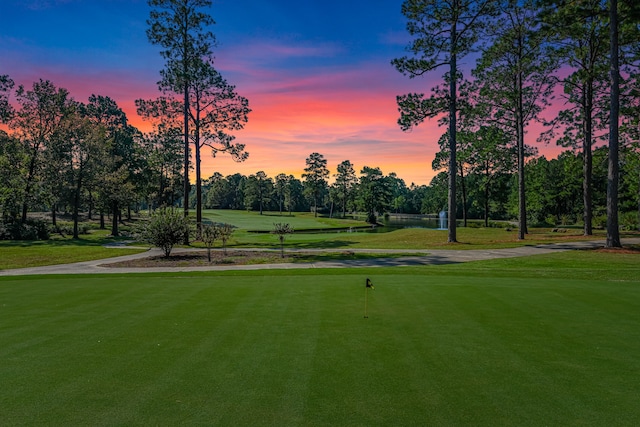 surrounding community featuring a lawn