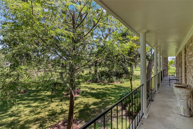 view of balcony