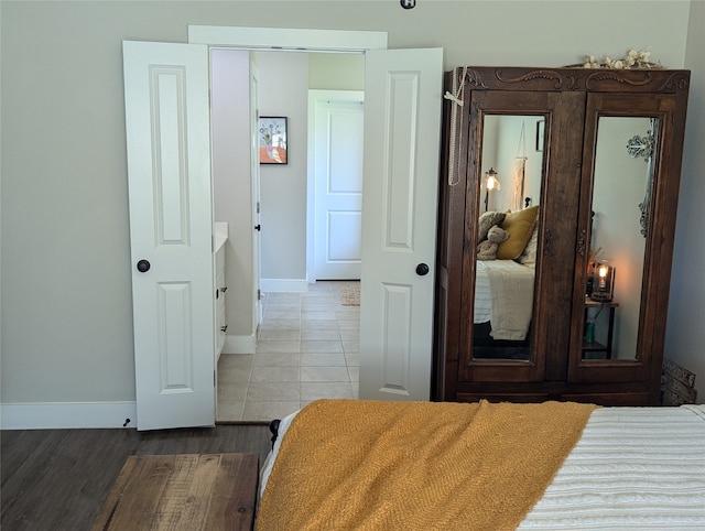 view of tiled bedroom